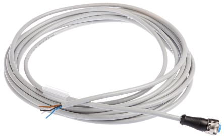 SICK Female 4 way M12, Straight to Unterminated 4 way Unterminated Sensor Actuator Cable, 5 m