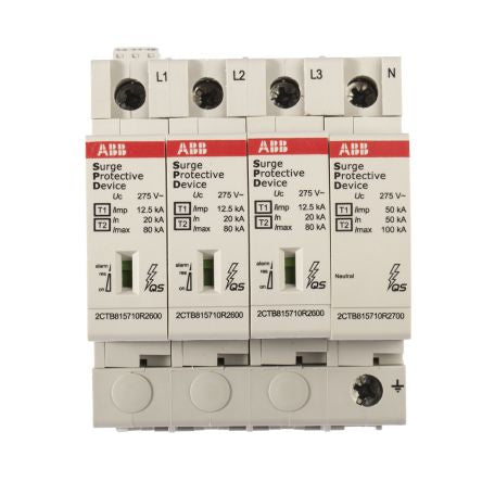 ABB, OVR Surge Protection Device 275V Maximum Voltage Rating 80 kA Maximum Surge Current Surge Protection Device