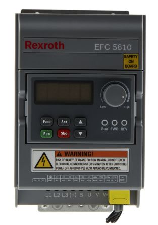 Bosch Rexroth Inverter Drive, 0.75 kW, 1 Phase, EFC 5610 Series 230V ac 4.1 A