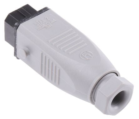 Hirschmann, ST IP54 Grey Industrial Power Connector, Cable Mount, 2P+PE, Rated At 16A, 250V