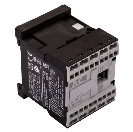 Eaton DILEM Contactor, 24V dc Coil, 3-Pole, 9 A, 4 kW 24V dc, 3 NO, 400V ac