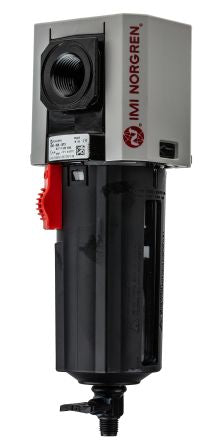 Norgren Excelon Plus series 40 μm 1/2 in G 10 bar Pneumatic Filter 4680 L/min max with Manual drain