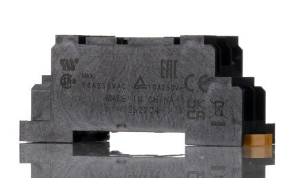 Omron 8 Way 250V ac DIN Rail Relay Socket, for use with Miniature Power Relays