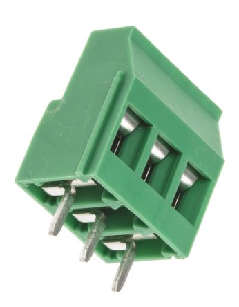 Phoenix Contact MKDS 3/3-5.08 Series Straight PCB Terminal Block, 3 Contact(s), 5.08 mm Pitch, 1 Row
