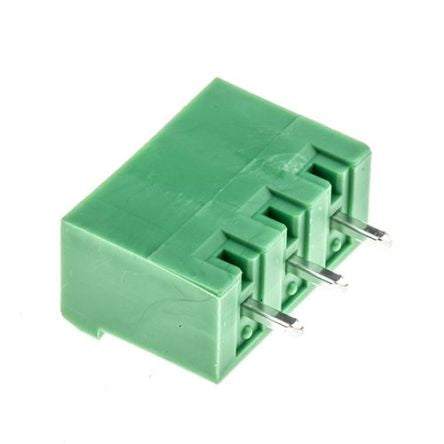 Phoenix Contact MSTBVA 2.5/ 3-G-5.08 Series Pluggable Terminal Block, 3-Contact, 5.08 mm Pitch, 1 Row, 1755749