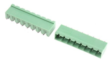 Phoenix Contact MSTBVA 2.5/ 8-G-5.08 Series Pluggable Terminal Block, 8-Contact, 5.08 mm Pitch, 1 Row, 1755794