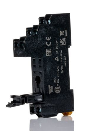 Omron P2RFZ 2 Way 250V ac Surface Relay Socket, for use with Push-In Plus Socket