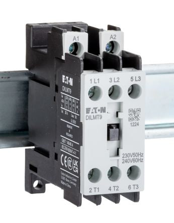 Eaton DILMT Contactor, 240V ac Coil, 3-Pole, 9 A, 4 kW 230V, 3 NO, 660V