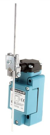 Honeywell GLB Series Rod Limit Switch, 1 NO/1 NC, IP67, Die Cast Zinc Housing, 600V ac, 10A