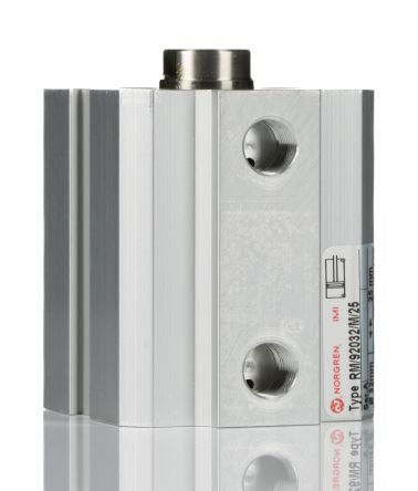 Norgren Pneumatic Compact Cylinder - 32 mm Bore, 25 mm RM/92000/M Series, Double Acting Acting