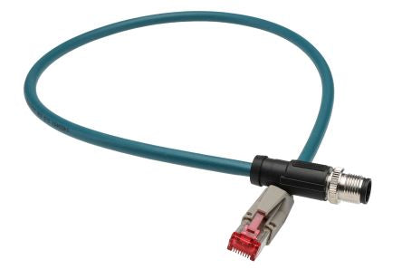 Phoenix Contact NBC, 500 mm Cat5 Ethernet Cable, Blue, Shielded 2 Polyurethane Sheath
