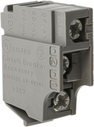 Schneider Electric Auxiliary Contact, 1 Contact, 1 NO/1 NC, ComPacT NSX, Clip, 6 A, 690V ac, 29450