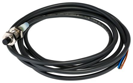 Omron E2A-S08KN04-WP-C1 2M Threaded Barrel Inductive Proximity Sensor, M8 NPN E2A 24V dc 4 mm 32 V dc 200mA