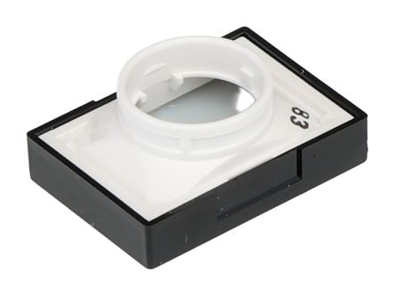 Omron Black Rectangular Push Button Lens for Use with A16 Series