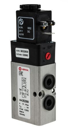 Norgren Pneumatic Solenoid Valve - 4/2 Indirect solenoid Solenoid/Spring G 26220  Series 24V dc