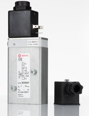 Norgren Solenoid Pilot Valve - 5/2 Solenoid G 2636  Series 230 V ac, 24V dc