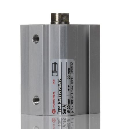 Norgren Pneumatic Cylinder - RM/92000 20 mm Bore, 20 mm RM/92020/M Series, Double Acting Acting