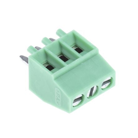 Phoenix Contact MPT 0.5/3-2.54 Series PCB Terminal Block, 3-Contact, 2.54 mm Pitch, 1 Row, 1725669