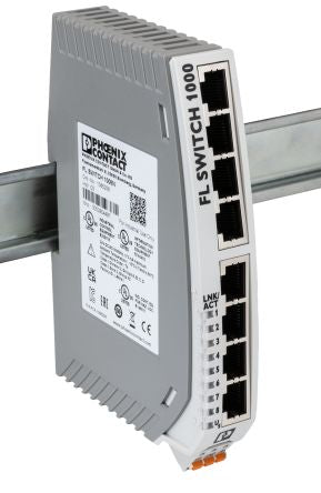 Phoenix Contact Unmanaged 8 Port Ethernet Switch Power Over Ethernet