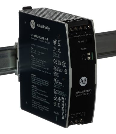 Allen Bradley 1606 Switched Mode DIN Rail Power Supply 150 V dc, 240V ac AC/DC Input 24V dc, 10 A Output 480 W