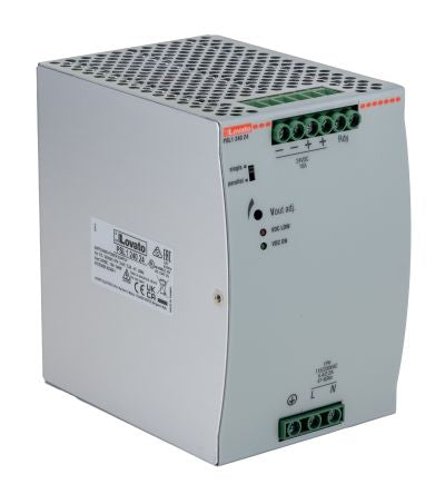 Lovato PSL Switched Mode DIN Rail Power Supply 230V ac AC Input 24V dc, 10 A Output DC 240 W