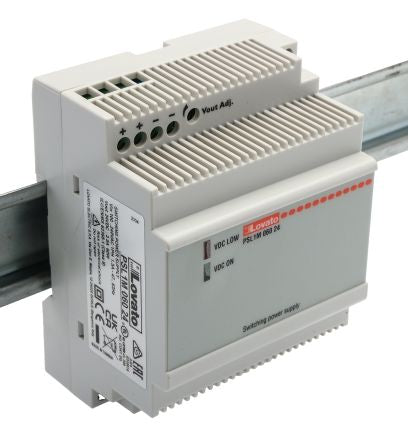 Lovato PSL Switched Mode DIN Rail Power Supply 240V ac AC Input 24V dc, 2.5 A Output DC 60 W