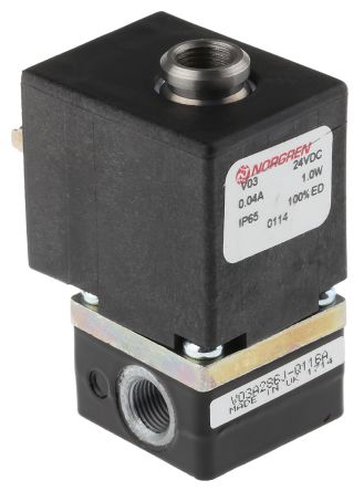 Norgren Pneumatic Solenoid Valve - 2/2 Solenoid/Spring G V03  Series 24V dc