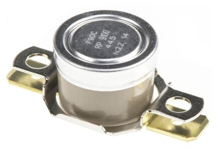 Honeywell Bi-Metallic Thermostat, Closes at 90 °C, 186 °C Max Close On Rise, Open On Rise, Open, Automatic Reset, SPST,
