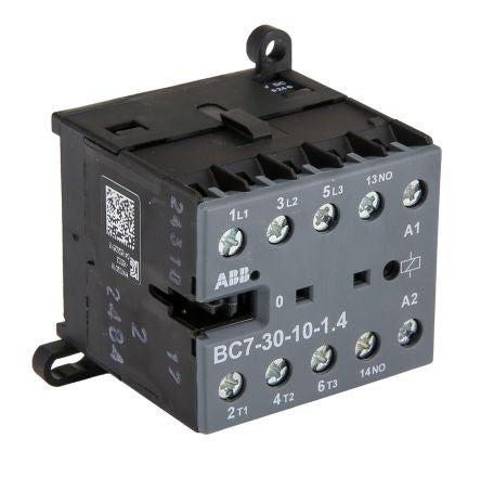 ABB BC7-30-10-1.4W Contactor, 24V Coil, 3-Pole, 20 A, 5.5 kW 24V, 3 NO