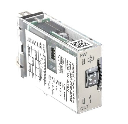 Omron H3RN Series Timer Relay, 1-Contact, 12 V dc 12V ac, 0.1 s to 10 min, Multifunction-Function, SPDT Switch