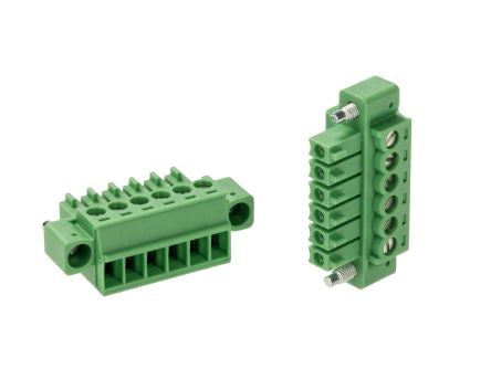 Phoenix Contact 5, 5/6-STF-3, MC 1 Series Pluggable Terminal Block, 6-Contact, 3.5 mm Pitch, 1 Row, 1847097