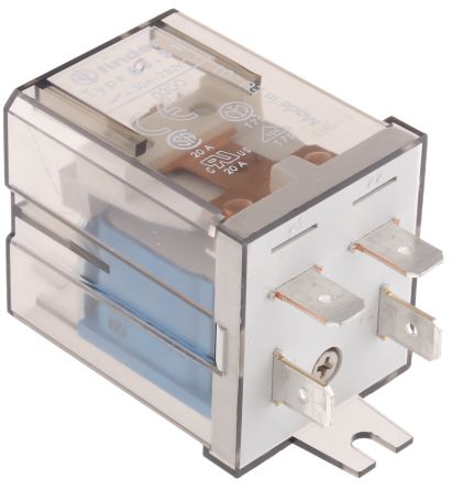 Finder 65 Series Series Power Relay, Flange Mount