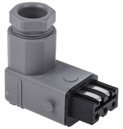 Hirschmann, ST IP54 Grey Industrial Power Connector, Cable Mount, Rated At 16A, 400V