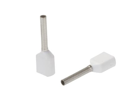 Phoenix Contact Insulated Ferrule, 17 mm Pin Length, 1.5 mm Pin Diameter, White to 20 AWG Wire Size