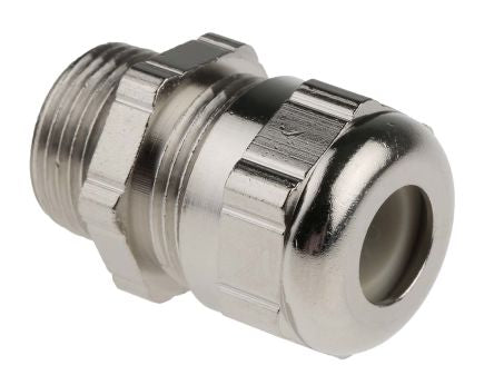 ABB Metallic Nickel Plated Brass Cable Gland, M20 Thread, 7 mm min., 11 mm max., IP68