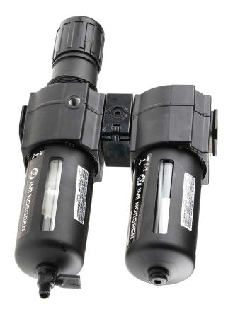 Norgren 1/2 in FRL, Manual Drain, 40 μm Filtration Size