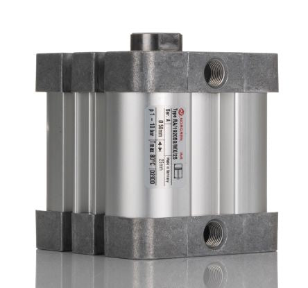 Norgren Pneumatic Compact Cylinder - RA/192050/MX/25 50 mm Bore, 25 mm ISO Compact Series, Double Acting Acting