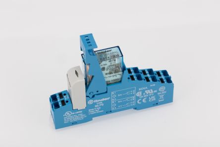 Finder 48 Series Electromechanical Interface Relay, DIN Rail, 24V Coil, SPDT, 16mA