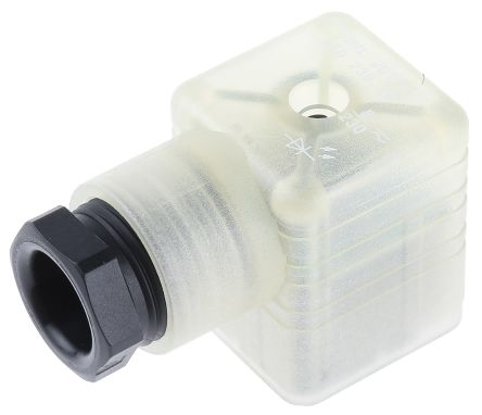 Hirschmann GDML 2+E DIN 43650 A Solenoid Valve Connector Female Indicator Light, 250V ac/dc Voltage