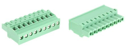 Phoenix Contact MVSTBR 2.5/9-ST-5.08 Series Pluggable Terminal Block, 9-Contact, 5.08 mm Pitch, 1 Row, 1792317