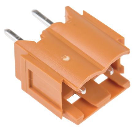 Weidmuller, 5.08mm Pitch, OMNIMATE SL, 2 Way, Pluggable Terminal Block, Header, Through Hole, Solder Termination,