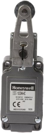 Honeywell LS Series Roller Lever Limit Switch, SPDT, IP67, Die Cast Zinc Housing, 240V ac, 6A