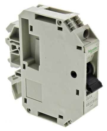 Schneider Electric TeSys TeSyS GB2 Thermal Circuit Breaker - 1-Pole, DIN Rail, 1A Current Rating, 1.5 kA, 110V ac, 48 V