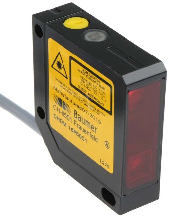 Baumer Diffuse Photoelectric Sensor, Block Sensor