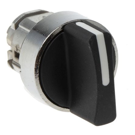 Schneider Electric Harmony Series 3 Position Selector Switch Head, 22 mm Cutout, Black Handle, IP66, IP69, IP67