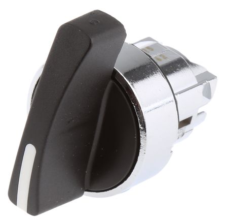 Schneider Electric Harmony Series 3 Position Selector Switch Head, 22 mm Cutout, Black Handle, IP69, IP66, IP67