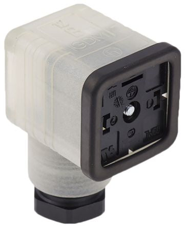Hirschmann GDML 2+E DIN 43650 A Solenoid Valve Connector Indicator Light, 120V ac/dc Voltage