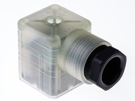 Hirschmann GDML 2+E DIN 43650 A Solenoid Valve Connector Indicator Light, 24V ac/dc Voltage