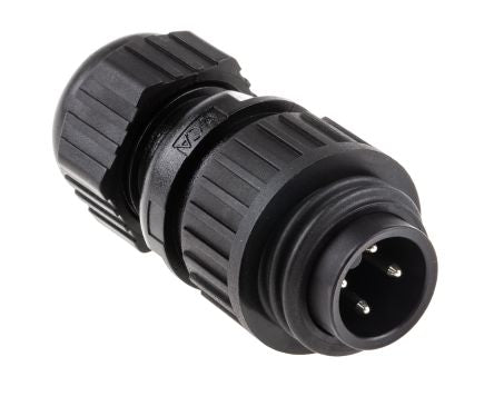 Hirschmann Circular Connector, 4 Contacts, Cable, M22 Connector, Plug, Male, IP67, 934124100 Series