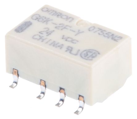 Omron Surface Signal Relay, 24V dc Coil, 1A, DPDT